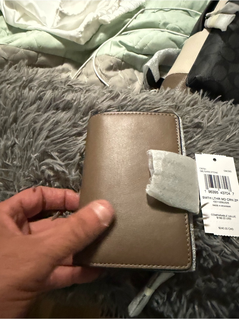 Coach Brown Leather Bifold Wallet